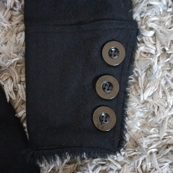 Body Central Black Peacoat Style Jacket (No Belt) - Picture 2 of 7